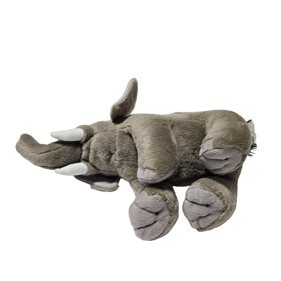 Wild Republic Elephant 15 inch Plush Gray Tusks Realistic Stuffed Animal Toy - Picture 5 of 9